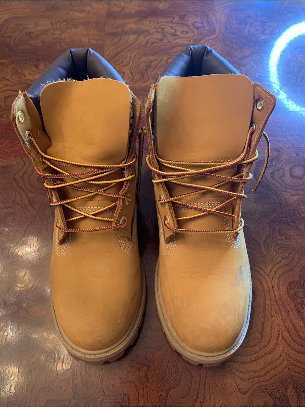 Timberland Wheat Nubuck Work Boots - Men's Lace-Up